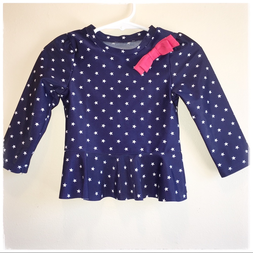 Cat & Jack Beach Cover Up Patriotic long sleeve